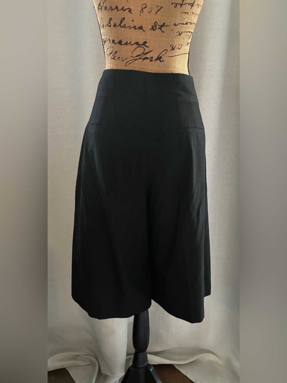 GAP Black Tailored Culotte with Branded Waist Label - Picture 3 of 8